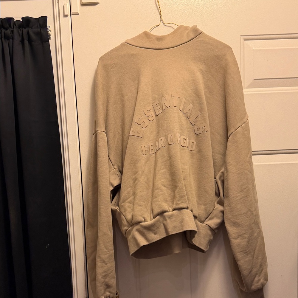 Fear of God Essentials Beige Pullover